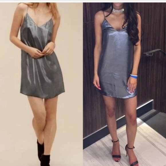 Wilfred Free Vivienne Slip Dress (Midnight Silver) - Picture 1 of 7